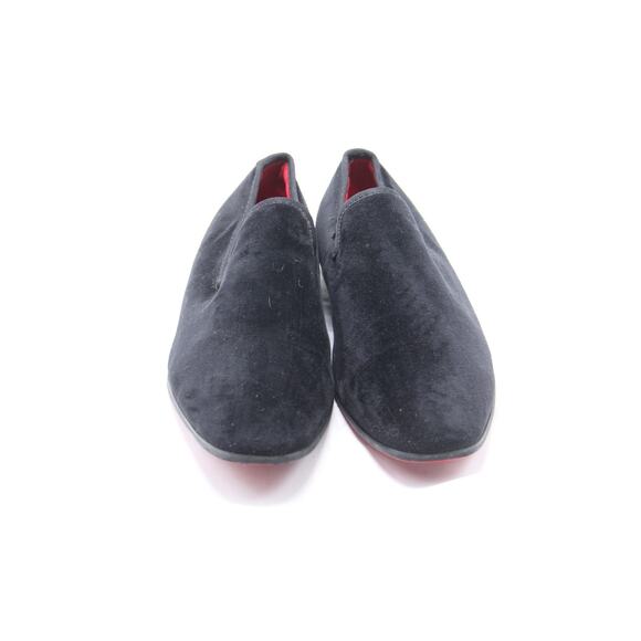 La Milano Leonard Loafers Shoes Mens Size 10 Black Velvet Slip On Dress Quilted main image 6